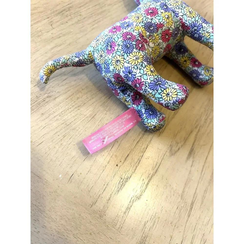 VTG Y2K Victorias Secret Dog Floral Flower LOVE Daisy Stuffed Animal Mini 2009